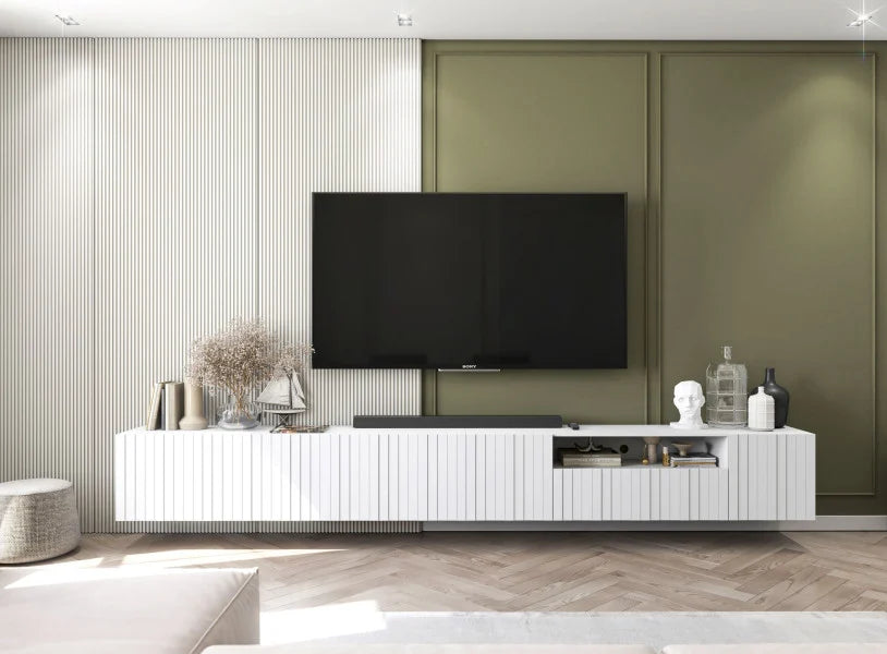 Meuble TV mural 150x35 classique ELPIS
