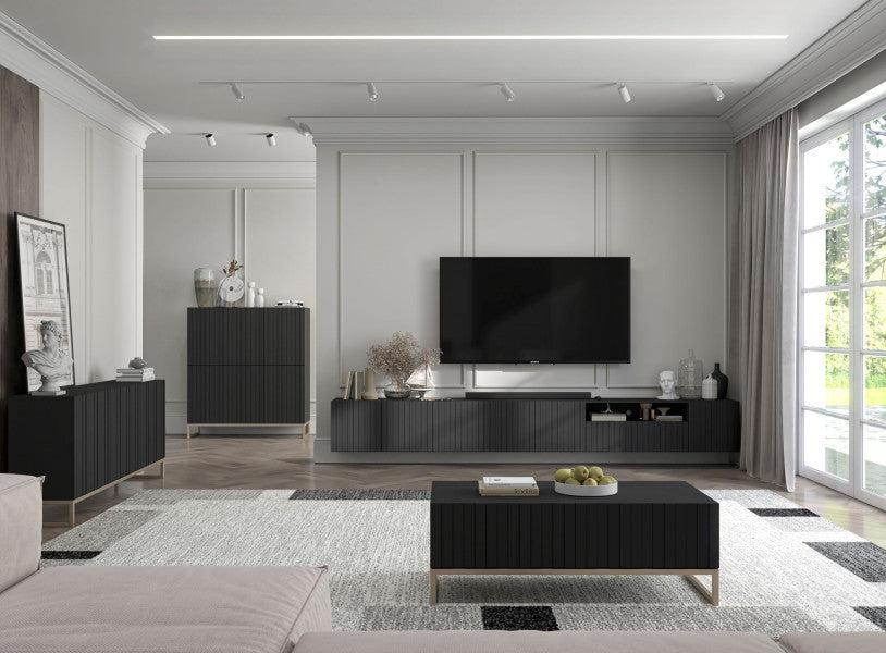 Meuble TV mural 150x35 classique ELPIS