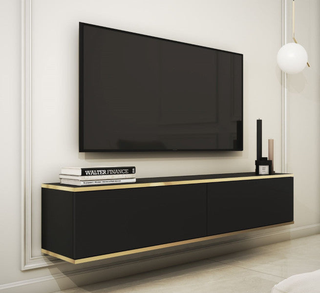 Meuble TV suspendu 135x30 Glamour ORIS